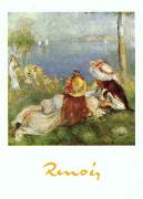 Pierre Renoir Young Girls by the Seaside painting